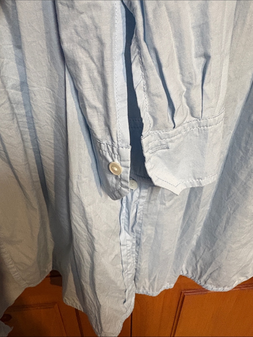 Vince Pale Blue Button-Down Shirt - Picture 5 of 8